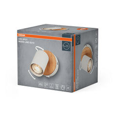 Lampa punktowa LED OSRAMSpot Wood Line 1xGU10 biały
