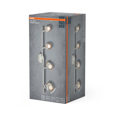Lampa punktowa LED OSRAMSpot Stamp 4xGU10 biały and Wood