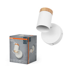 Lampa punktowa LED OSRAMSpot Stamp 1xGU10 biały and Wood