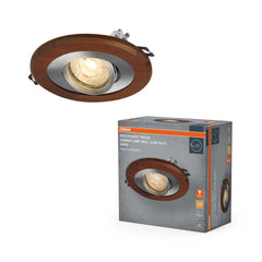 Lampa punktowa LED OSRAM Wood Spot GU10 Dark  4.5W Satin Nickel