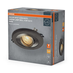 Lampa punktowa LED OSRAM Concrete Spot GU10 Dark  4.5W Satin Nickel
