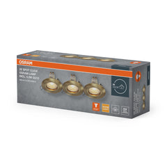 Lampa punktowa LED OSRAM  GU10 Click 4.5W 827 Green Brass