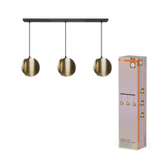 Plafon LED OSRAM Decor Folded Globe Pendant Linear 3xE27 Gold