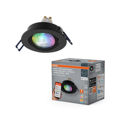 Lampa punktowa LED OSRAM SMART+ MATTER Spot Recess GU10 RGBW czarny