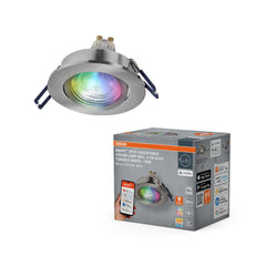 Lampa punktowa LED OSRAM SMART+ MATTER Spot Recess GU10 RGBW Nickel