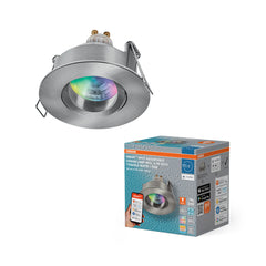 Lampa punktowa LED OSRAM SMART+ MATTER Spot GU10 IP65 RGBW Nickel