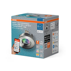 Lampa punktowa LED OSRAM SMART+ MATTER Spot GU10 IP65 RGBW Chrome