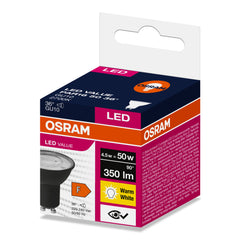 Żarówka LED VALUE 50 GU10 4,5W 350lm 2700K 827 (36 stopni) BK czarny