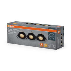 Lampa punktowa LED OSRAM  GU10 Adjustable Click 4.5W 827 czarny