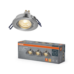 Lampa punktowa LED OSRAM  GU10 Adjustable Click 4.5W 827 Satin Nickel