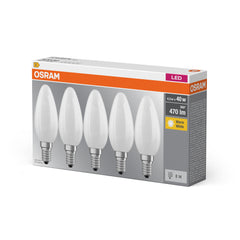 Żarówka LED E14 4W BASE 5 szt., matowa, barwa ciepła