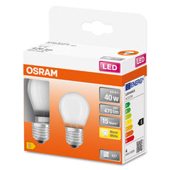 Żarówka LED E27 4W BASE CLASSIC 2 szt., matowa, barwa ciepła