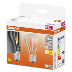 Żarówka LED E27 6,5W LED STAR CLASSIC 2 szt. Fil, barwa ciepła