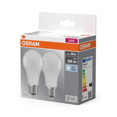 Żarówka LED E27 8,5W BASE CLASSIC 2 szt., matowa, barwa zimna