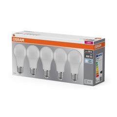 Żarówka LED E27 8,5W BASE CLASSIC 5 szt., matowa, barwa zimna