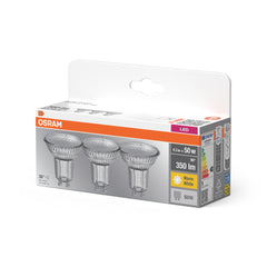 Żarówka LED GU10 4,3W BASE 3 szt., barwa ciepła