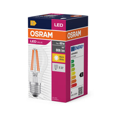 Żarówka LED OSRAMValue A 60 Fil 7W 827 Clear E27