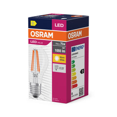 Żarówka LED OSRAMValue A 75 Fil 7.5W 827 Clear E27