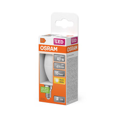 Żarówka LED OSRAM Star Classic B 40 4.9W 827 mat E14