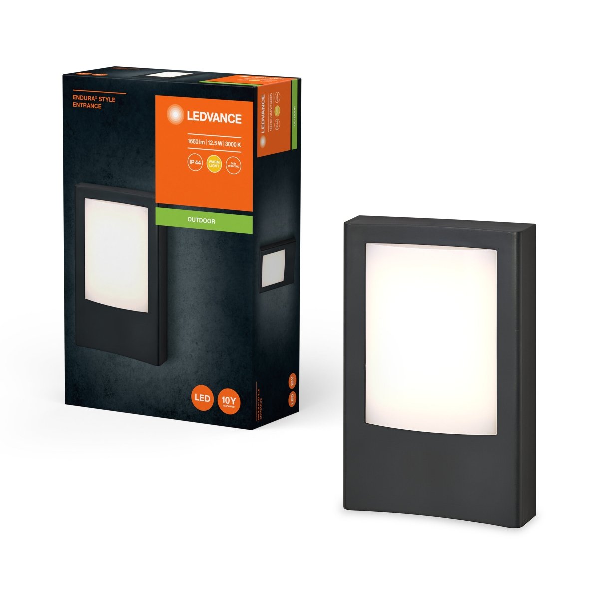 Ciemnoszara oprawa LED ścienna czujnik zewnętrzna 12,50W - Poland LEDVANCE e-shop 4099854185328