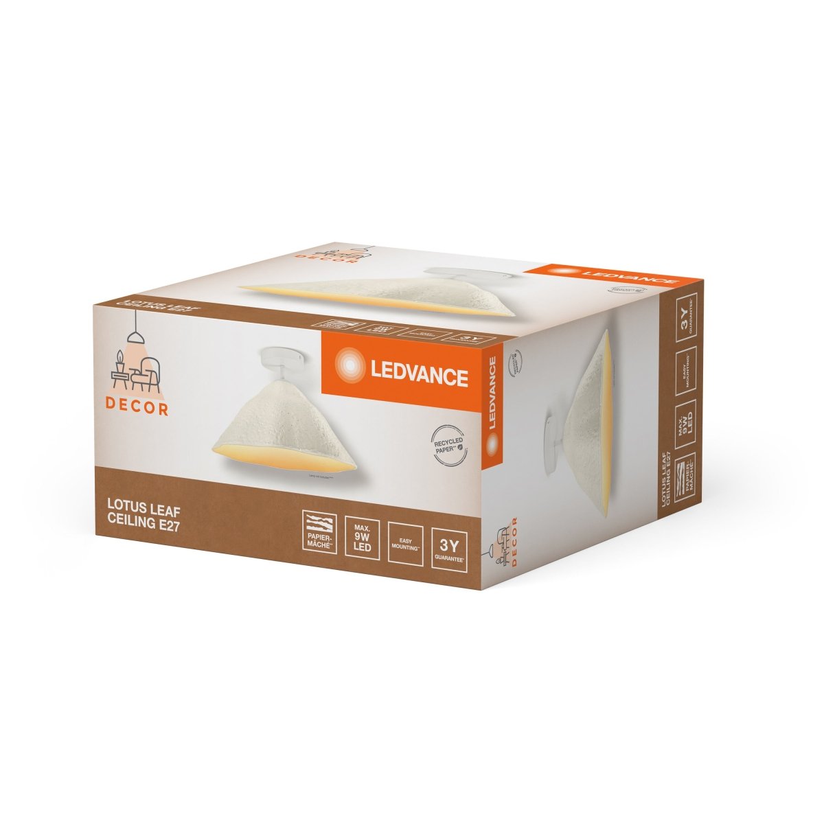 Dekoracyjna Oprawa LED Papierowa E14 i E27 Designerska - Poland LEDVANCE e-shop 4058075837683