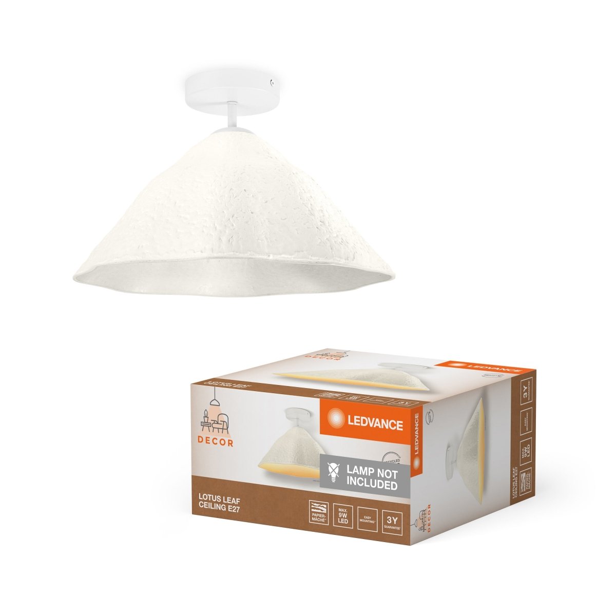 Dekoracyjna Oprawa LED Papierowa E14 i E27 Designerska - Poland LEDVANCE e-shop 4058075837683