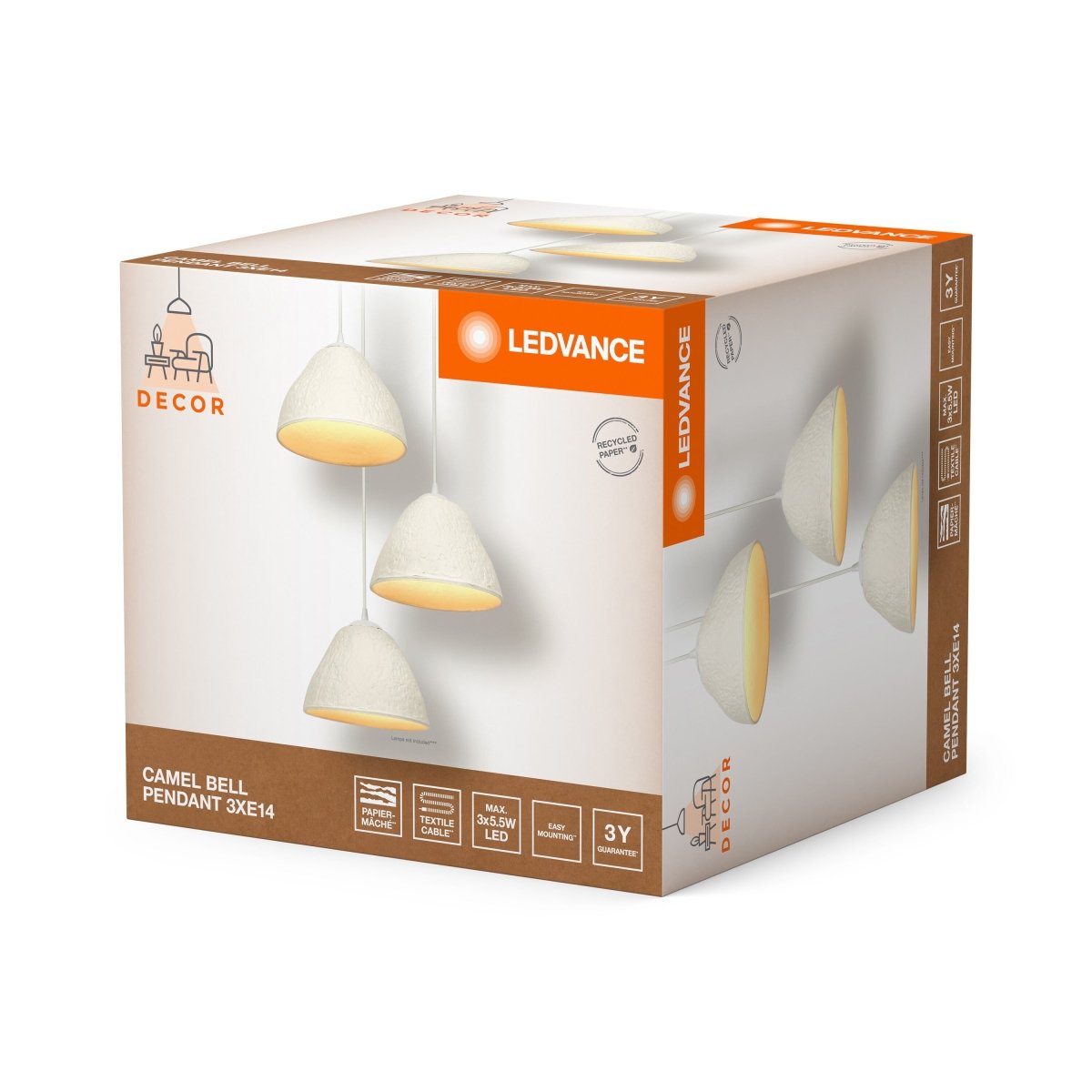 Dekoracyjna Oprawa LED Papierowa E14 i E27 Elegancka - Poland LEDVANCE e-shop 4058075837768