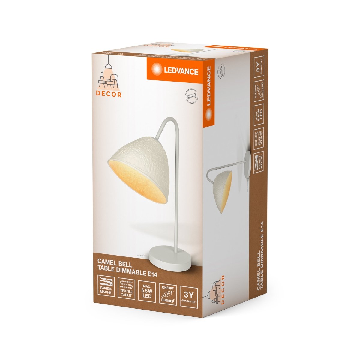 Dekoracyjna Oprawa LED Papierowa E14 i E27 Loftowa - Poland LEDVANCE e-shop 4058075837843