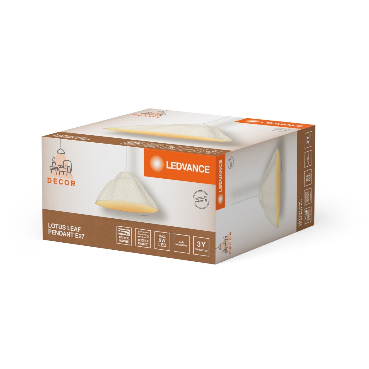 Dekoracyjna Oprawa LED Papierowa E14 i E27 Nowoczesna - Poland LEDVANCE e-shop 4058075837669