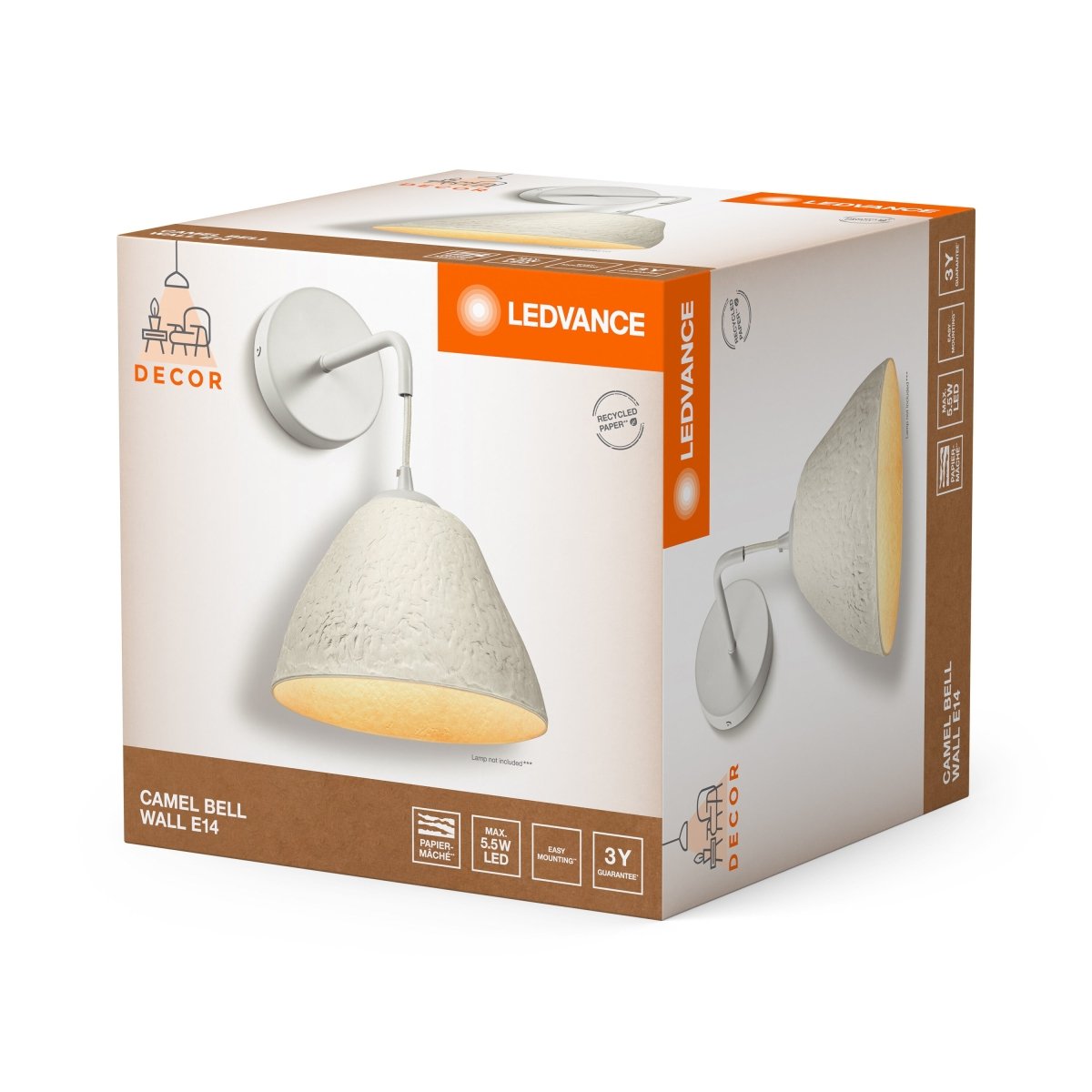 Dekoracyjna Oprawa LED Papierowa E14 i E27 Retro - Poland LEDVANCE e-shop 4058075837829