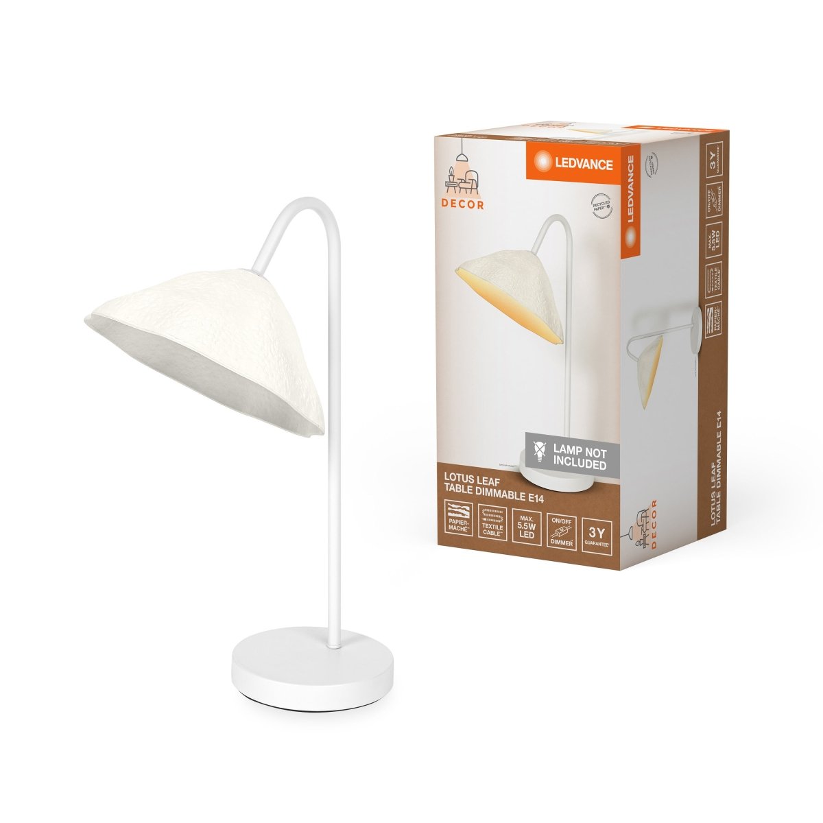 Dekoracyjna Oprawa LED Papierowa E14 i E27 Stylowa - Poland LEDVANCE e-shop 4058075837720