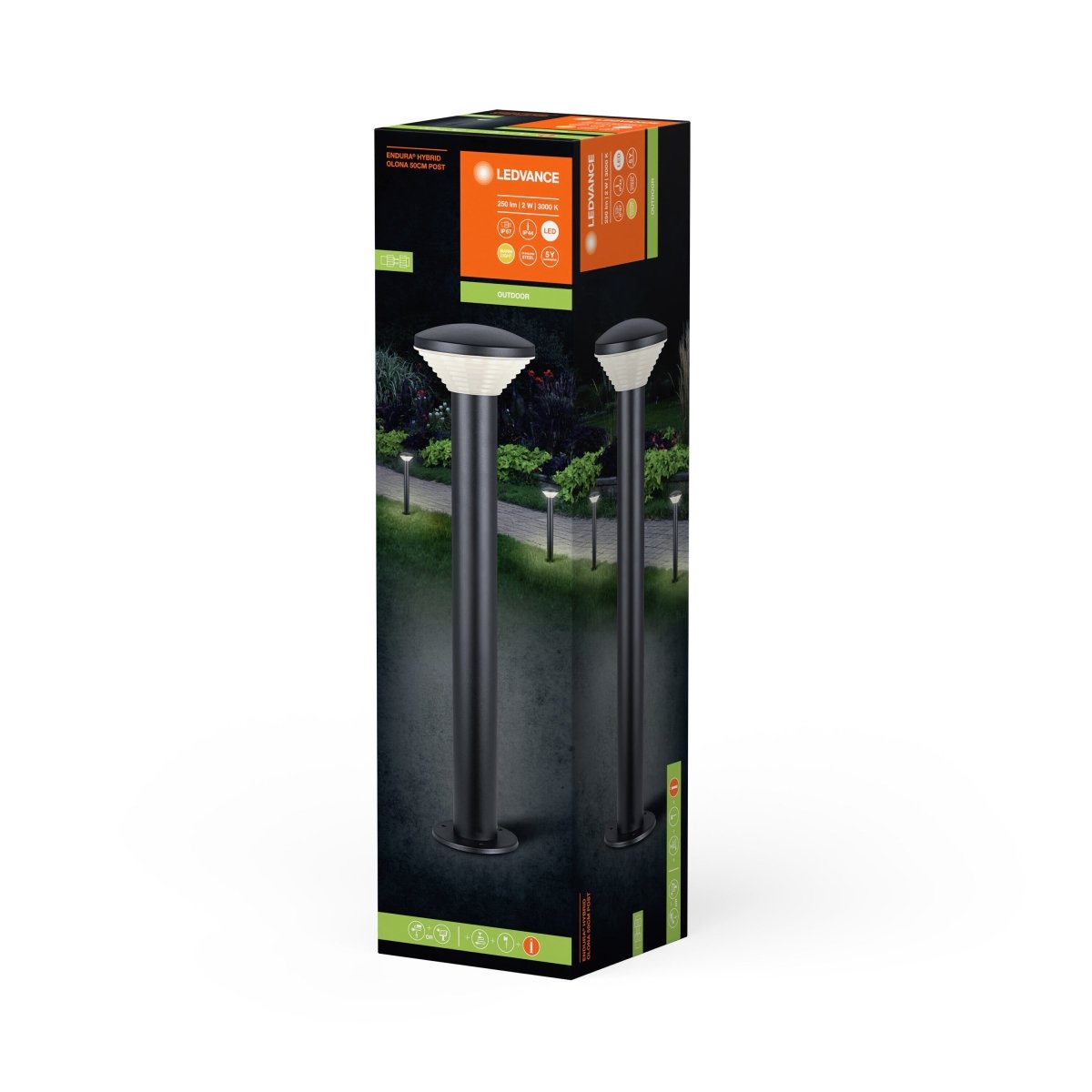 Hybrydowa Oprawa LED słupkowa zewnętrzna 2 W 3000 K 140lm - Poland LEDVANCE e-shop 4058075834484