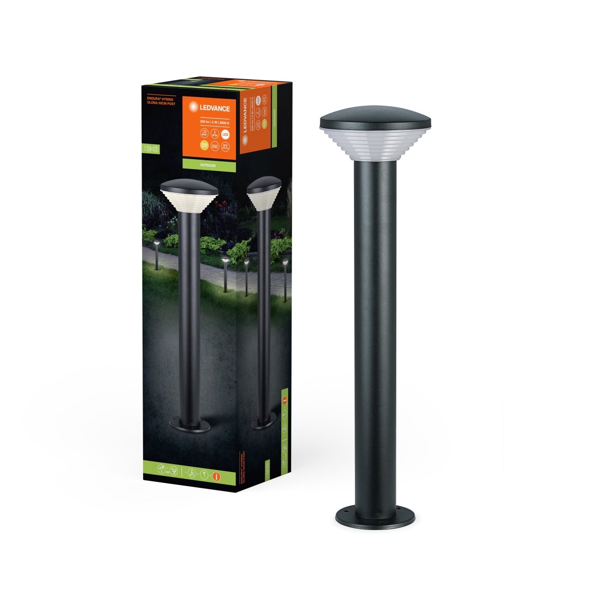 Hybrydowa Oprawa LED słupkowa zewnętrzna 2 W 3000 K 140lm - Poland LEDVANCE e-shop 4058075834484
