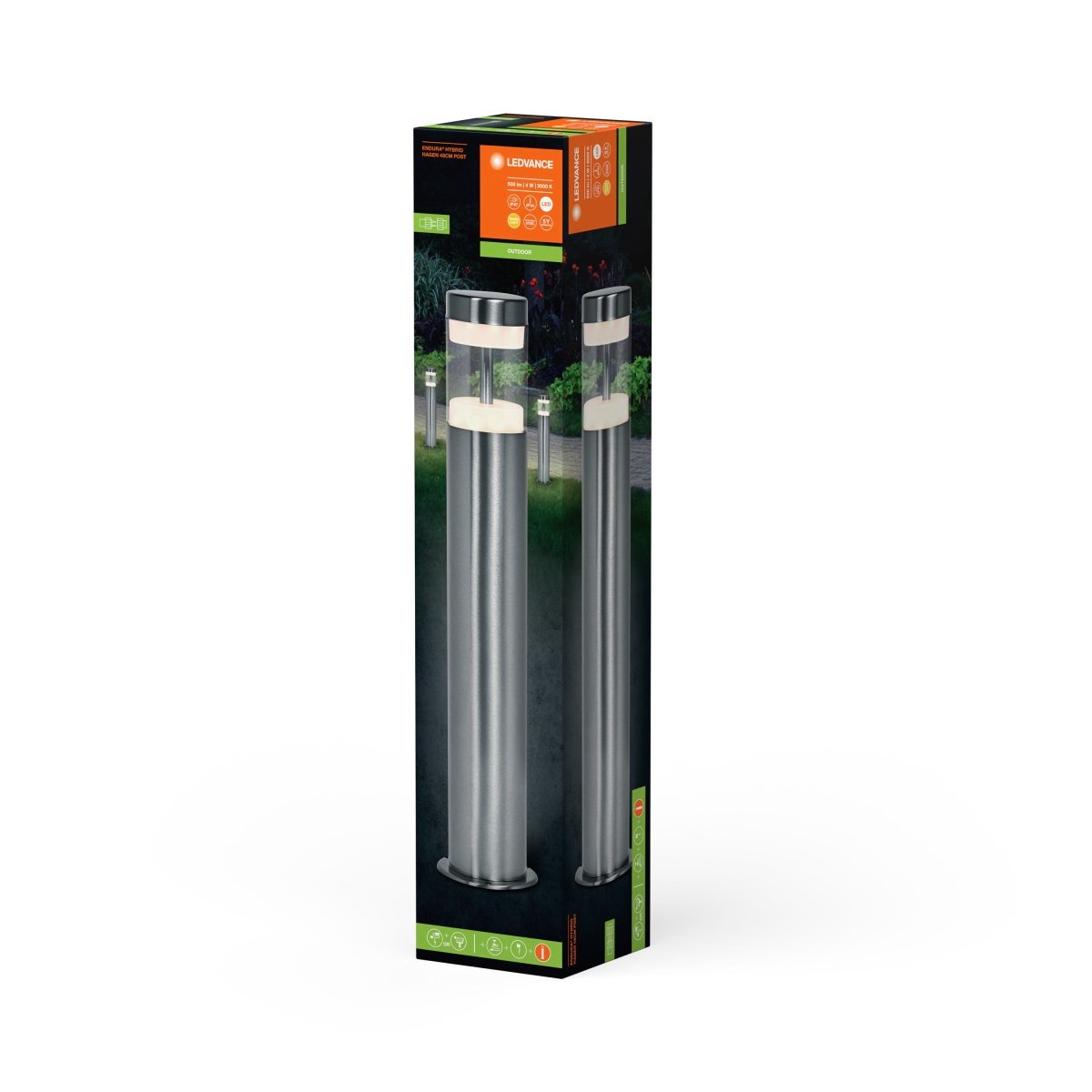 Hybrydowa Oprawa LED słupkowa zewnętrzna 4 W 3000 K 340lm - Poland LEDVANCE e-shop 4058075834583