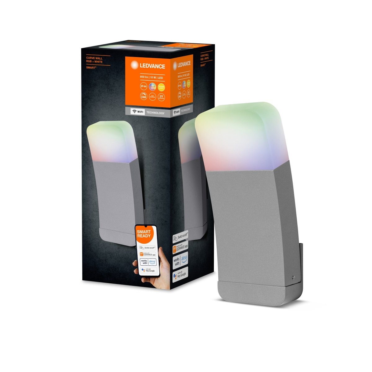 Inteligentny kinkiet zewnętrzny LED SMART+ WIFI CURVE SI - Poland LEDVANCE e-shop 4058075478350