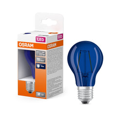 Kolorowa Lampa LED klasyczny krztałt Nieb. E27 2,5W 9000K 10 - Poland LEDVANCE e-shop 4058075434004