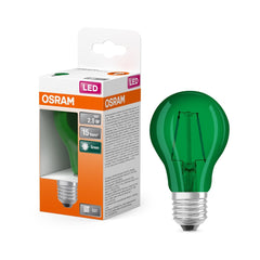 Kolorowa Lampa LED klasyczny krztałt Ziel. E27 2,5W 7500K - Poland LEDVANCE e-shop 4058075433984