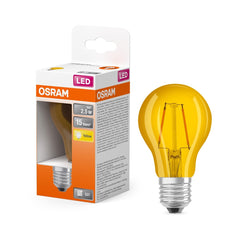 Kolorowa Lampa LED klasyczny krztałt Żół. E27 2,5W 2200K - Poland LEDVANCE e-shop 4058075433922