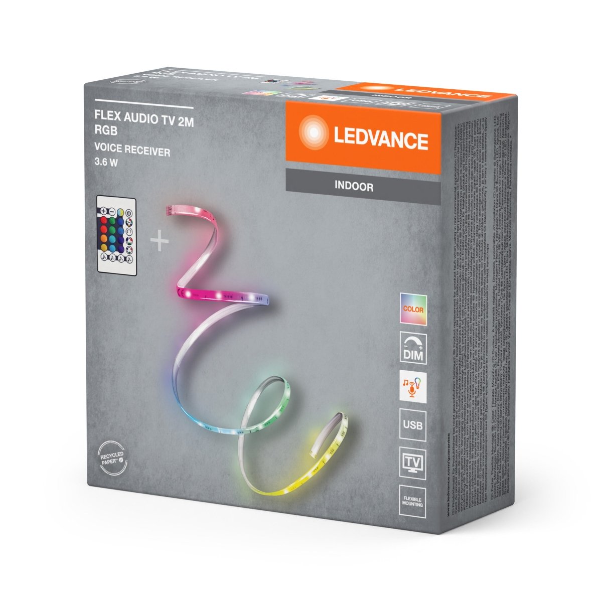 Kolorowy pasek LED USB wewnętrzny RGB 3,60 W - Poland LEDVANCE e-shop 4099854095368