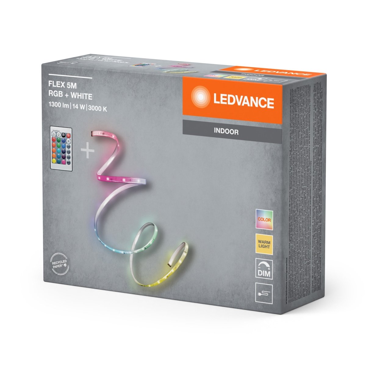 Kolorowy pasek LEDWewnętrzny z pilotem 14W 3000K 1300lm - Poland LEDVANCE e-shop 4099854095443