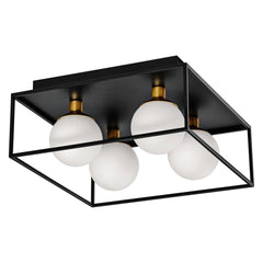 Lampa łazienkowa G9 Decor Square 350x350mm, IP44, czarna. - Poland LEDVANCE e-shop 4058075756960
