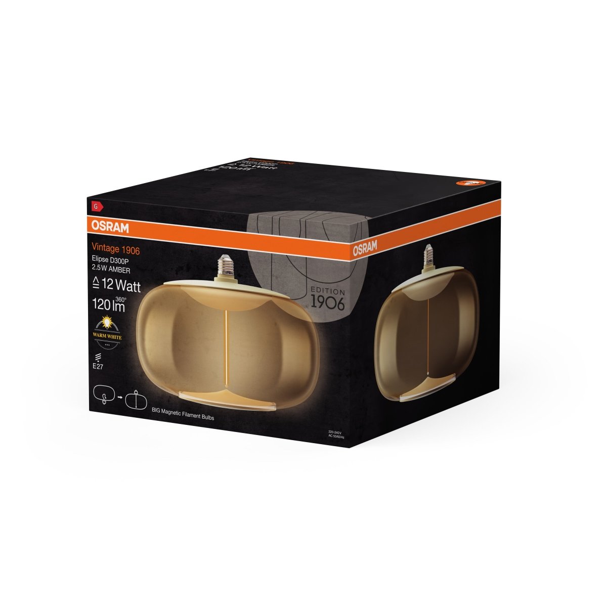 Lampa LED dekoracyjna Magnetic technologia E27 2,5W 2700K - Poland LEDVANCE e-shop 4099854173806