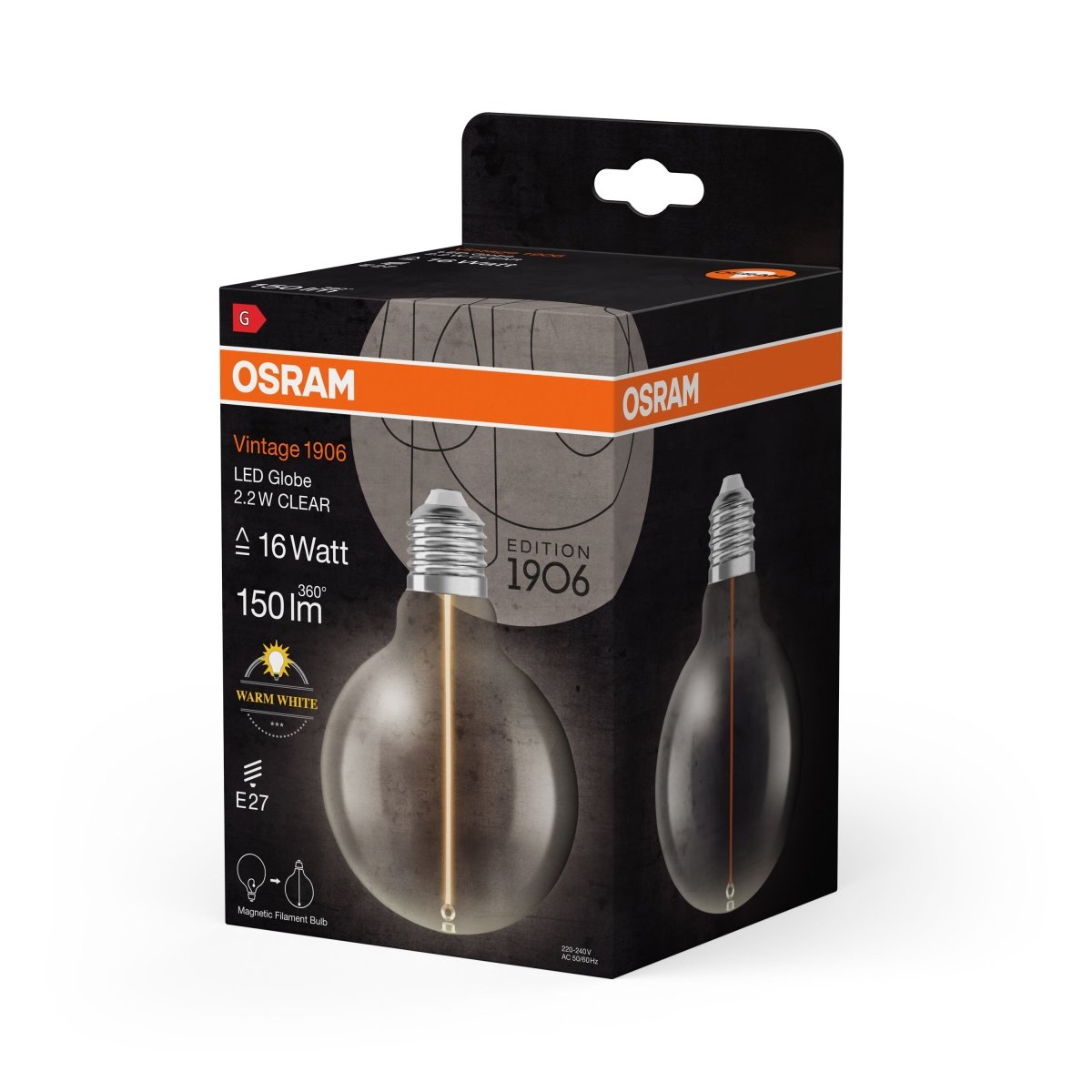 Lampa LED dekoracyjna żarówki Edison E27 2700K 150lm - Poland LEDVANCE e-shop 4099854049910