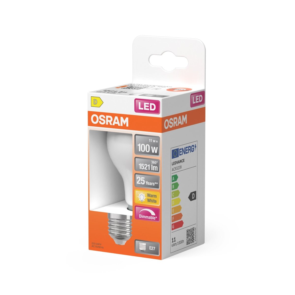 Lampa LED E27 11W 2700K 1521lm Klasyczny Kształt - Poland LEDVANCE e-shop 4058075245860