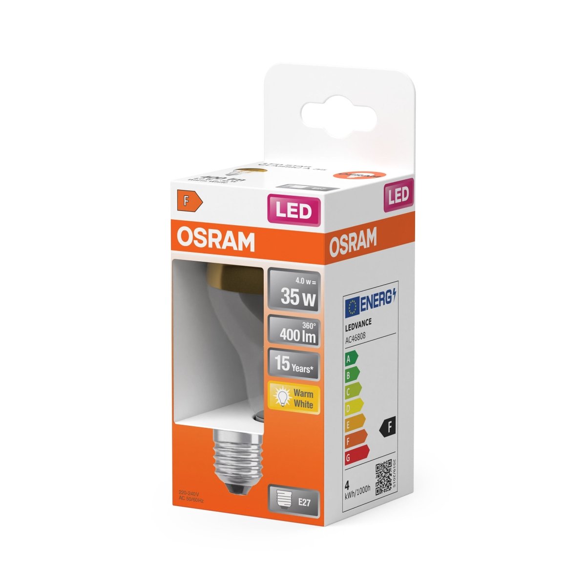 Lampa LED E27 4W 2700K 400lm Refleksyjna Żarówka - Poland LEDVANCE e-shop 4058075435360