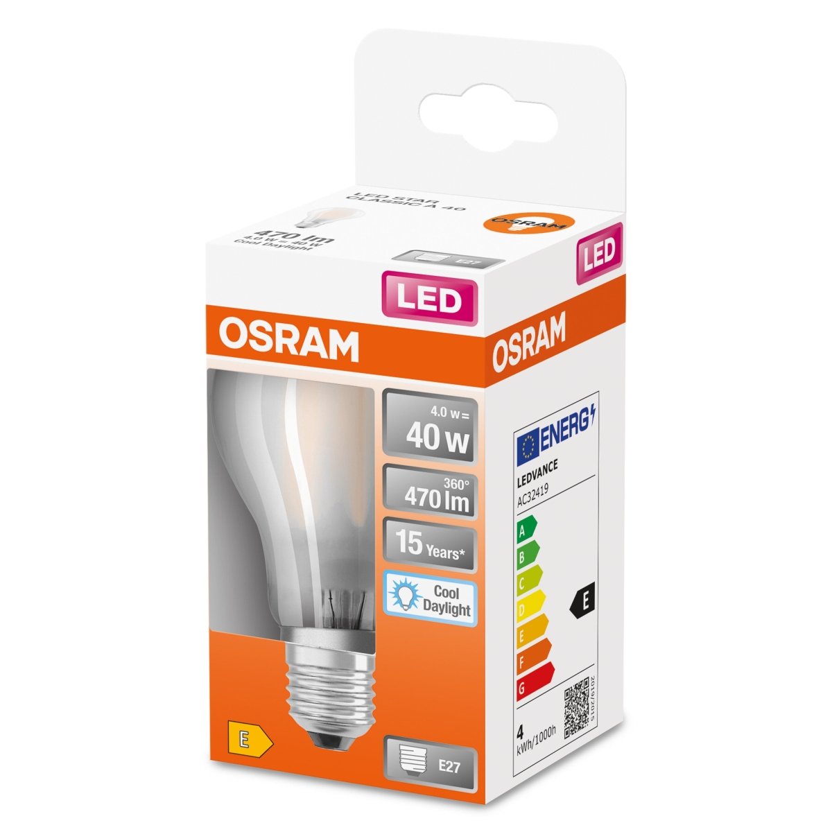 Lampa LED E27 4W 6500K 470lm Klasyczny Kształt - Poland LEDVANCE e-shop 4058075466074