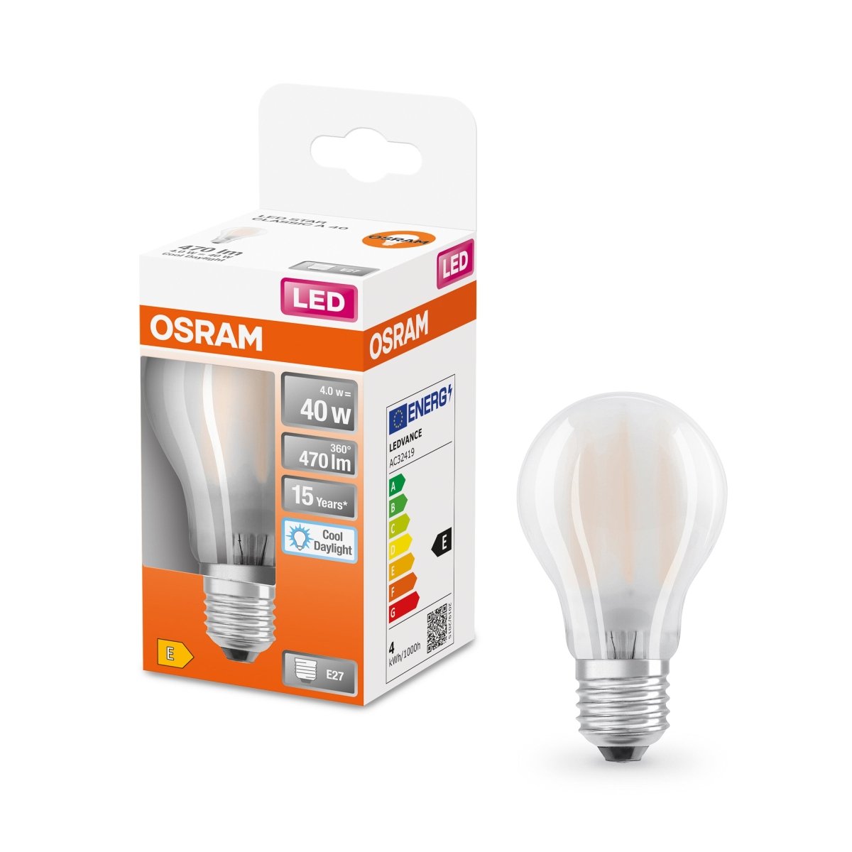 Lampa LED E27 4W 6500K 470lm Klasyczny Kształt - Poland LEDVANCE e-shop 4058075466074