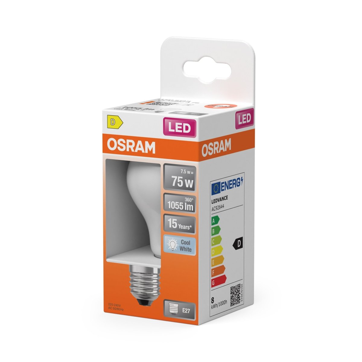 Lampa LED E27 7,5W 4000K 1055lm Klasyczna - Poland LEDVANCE e-shop 4058075115934