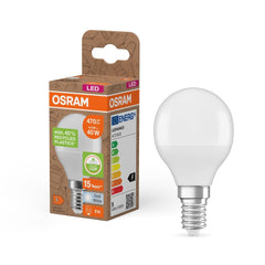 Lampa LED Klasyczna żarówka P z recyklingu E14 4,9W 4000K - Poland LEDVANCE e-shop 4058075832107