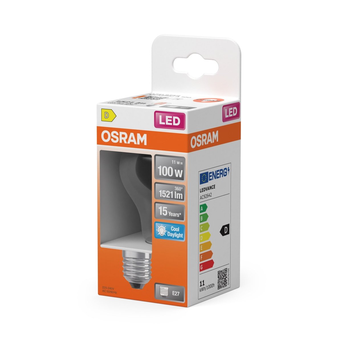 Lampa LED klasyczny krztałt E27 11 W 6500 K 1521lm - Poland LEDVANCE e-shop 4058075466050